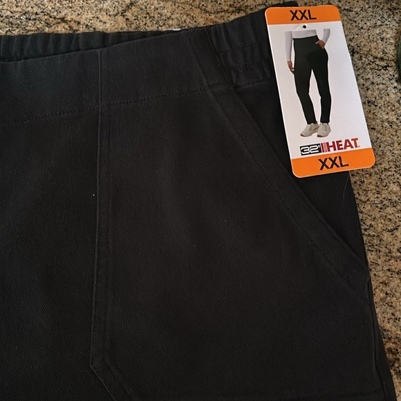 32 Degrees Heat Women’s Black Tapered Leg Pants Size XXL New - Picture 4 of 5